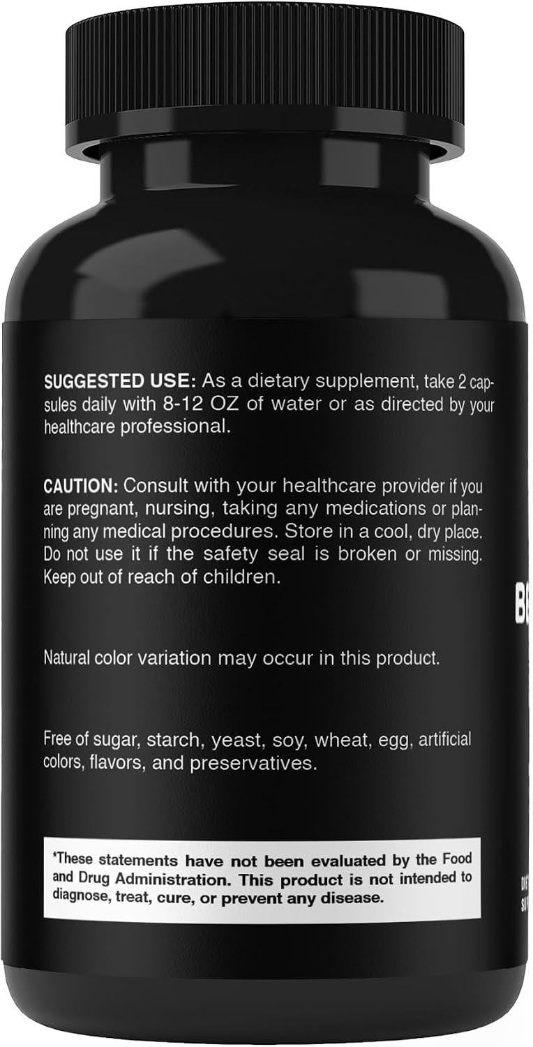 Vitabod Benfotiamine 600mg – Fat-Soluble Vitamin B1 Supplement (180 Vegetarian Capsules) - görsel 9