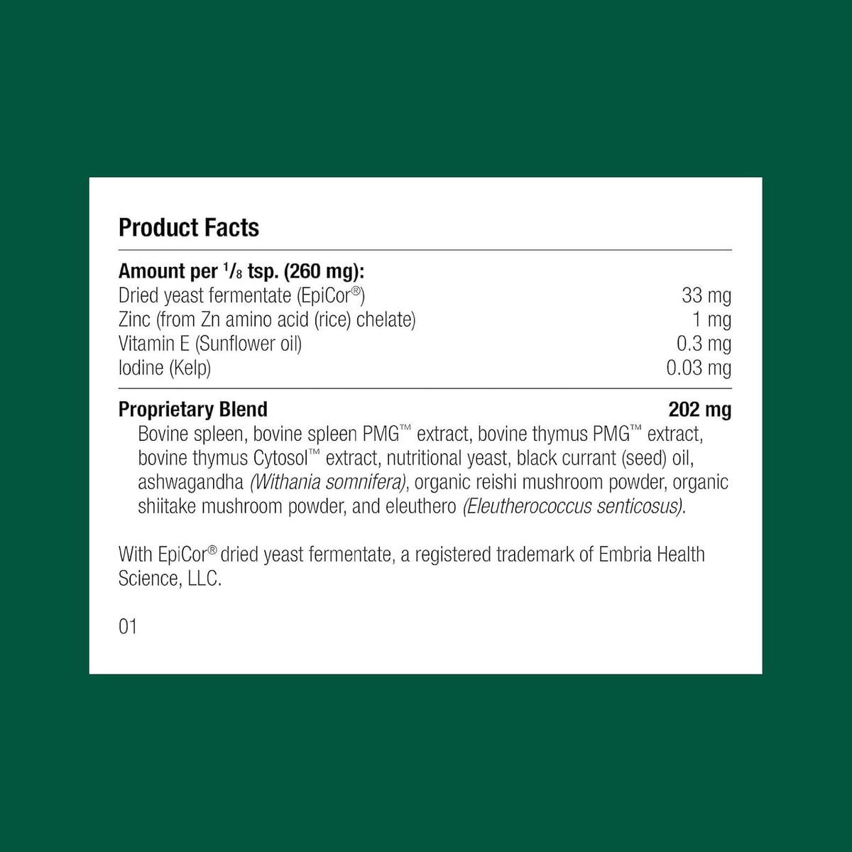 Standard Process Canine Immune Support - Powder Supplement for Dogs with Zinc and Kelp - görsel 2