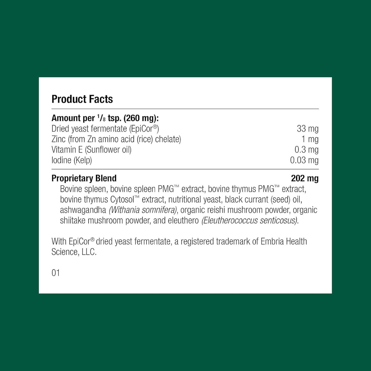 Standard Process Canine Immune Support - Powder Supplement with Zinc & Kelp, 30g - görsel 2