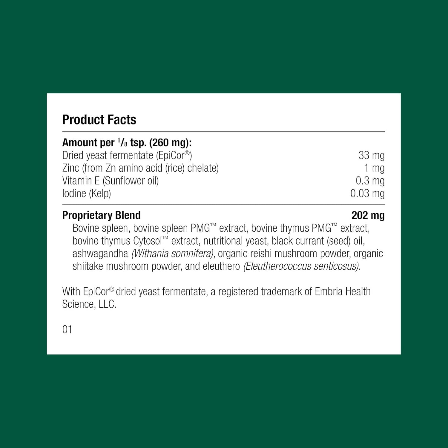 Standard Process Canine Immune Support - Powder Supplement with Zinc & Kelp, 30g - görsel 2