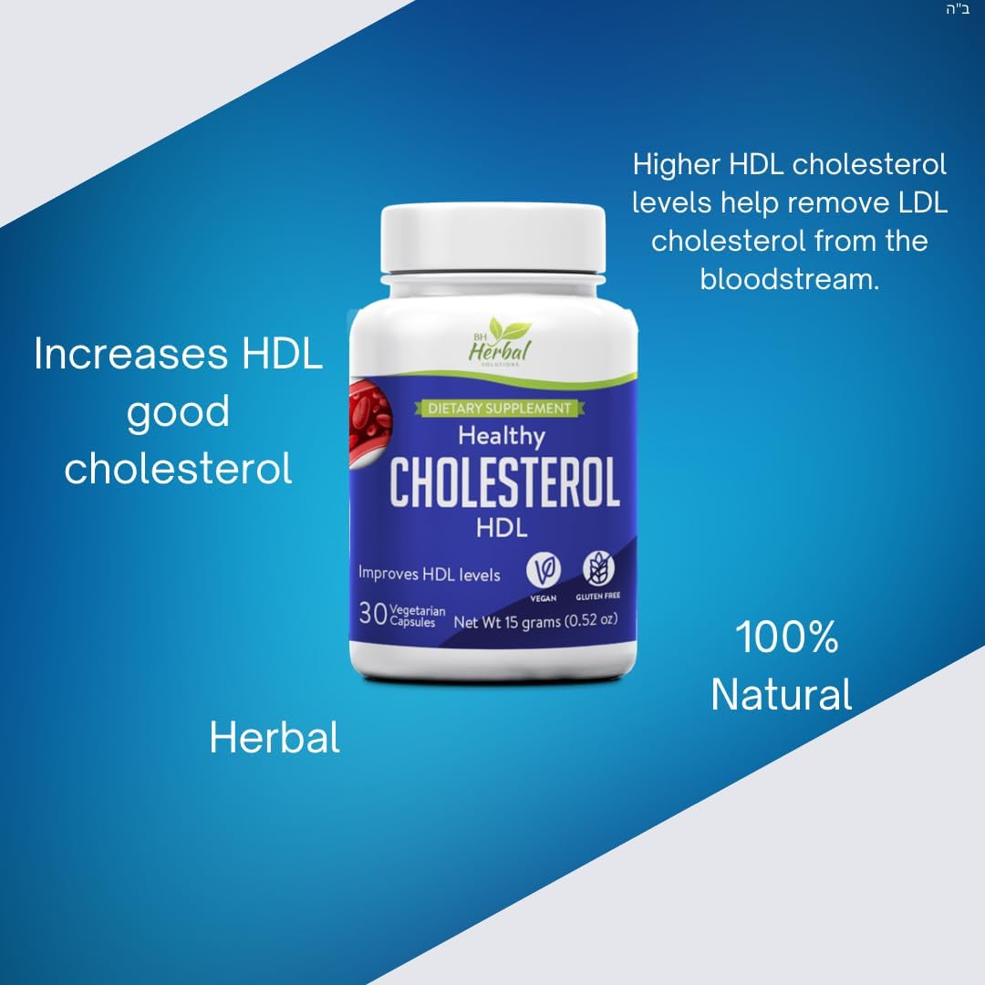 Healthy HDL – Cholesterol Supplement to Support Healthy HDL Levels – 100% Herbal & Natural - görsel 1