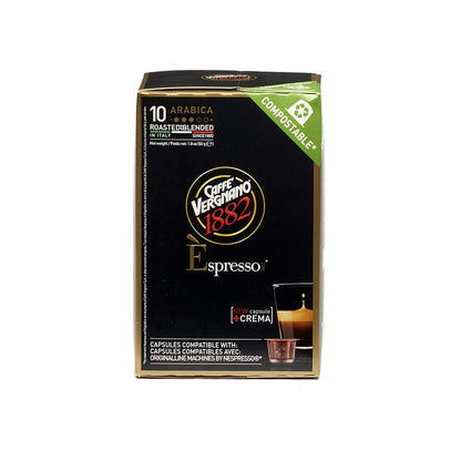 Caffè Vergnano 1882 Arabica Capsules Compatible with Original Line Nespresso Machines – 60 Capsules (6 Packs of 10)