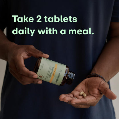 WellWithAll Multivitamin for Men with Zinc, Vitamin D, B12, K2 & Calcium | Contributes to Normal Immune Function, Energy & Bone Health | Daily Supplement | Allergen-Free | 60 Tablets
