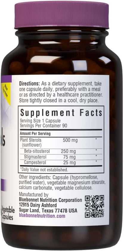 Bluebonnet Nutrition Plant Sterols 500mg – Cholesterol Support Supplement for Men and Women
