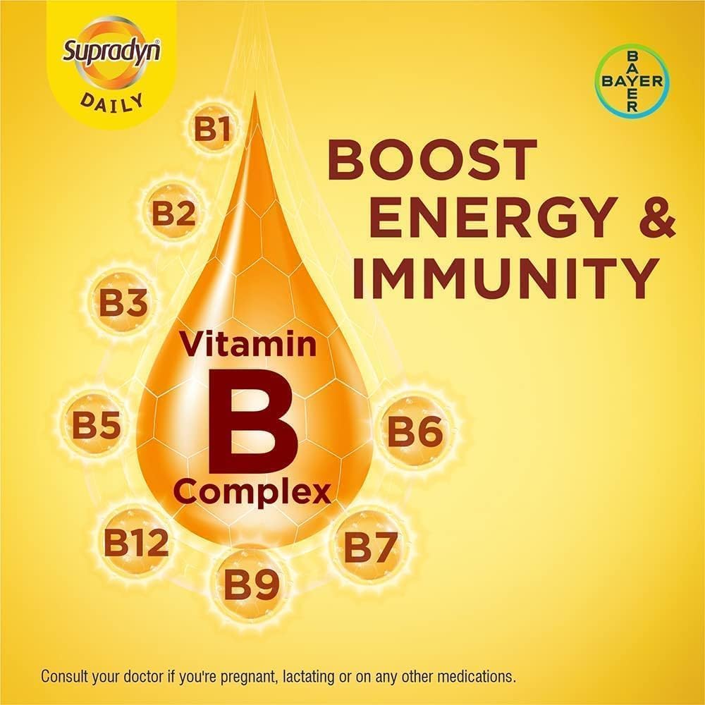 Supradyn Daily Multivitamin Tablets (150 Tablets) for Men & Women - görsel 4