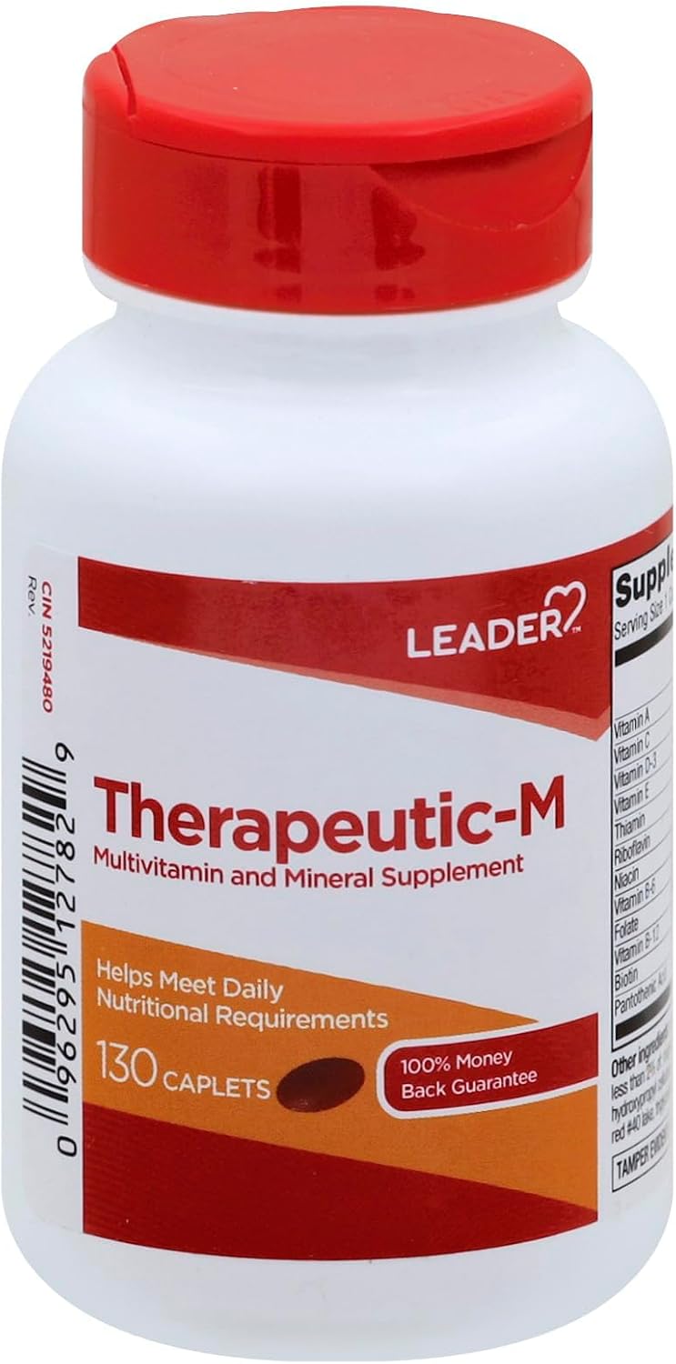 Leader Therapeutic-M Multi-Mineral Caplets – Comprehensive Daily Nutritional Support, 130 Caplets - görsel 2