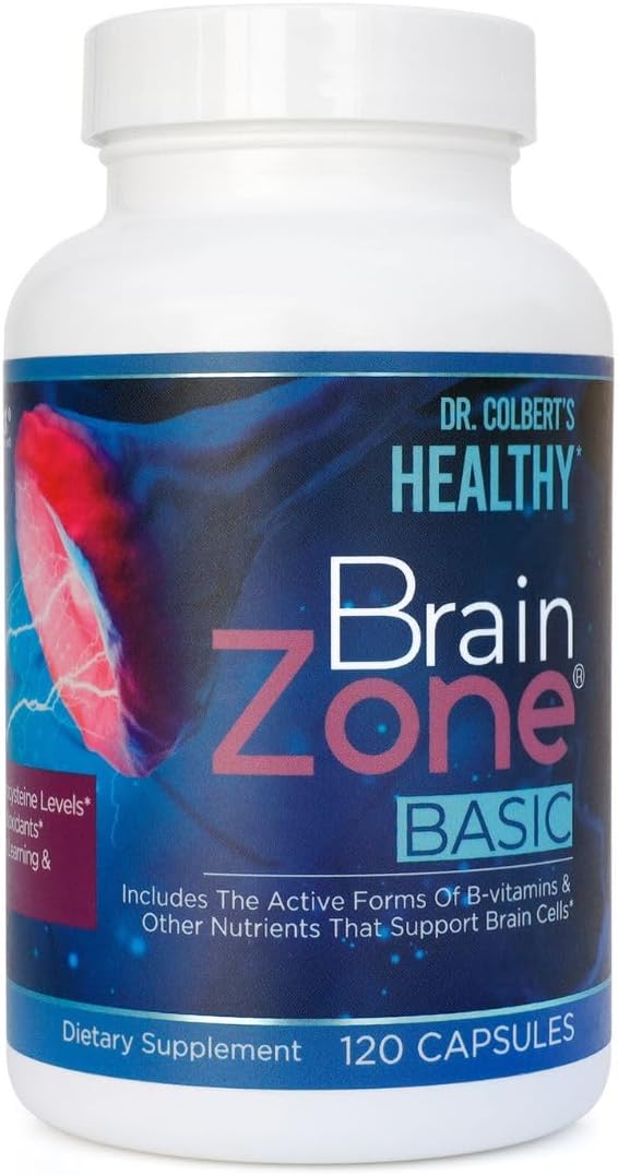 Divine Health Brain Zone Basic – Active B-Vitamins, Trimethylglycine, Curcumin – 120 Capsules - görsel 1