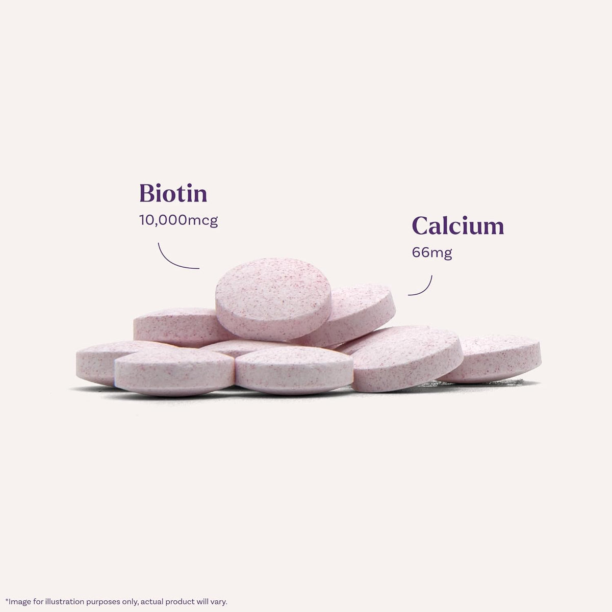 Natrol Beauty Biotin 10,000mcg Vitamins for Beauty, 100 Tablets - görsel 3