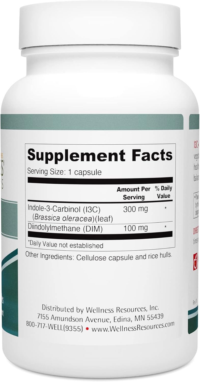 Wellness Resources I3C + DIM: Oestrogen Metabolism & Detoxification Support (60 Capsules) - görsel 7