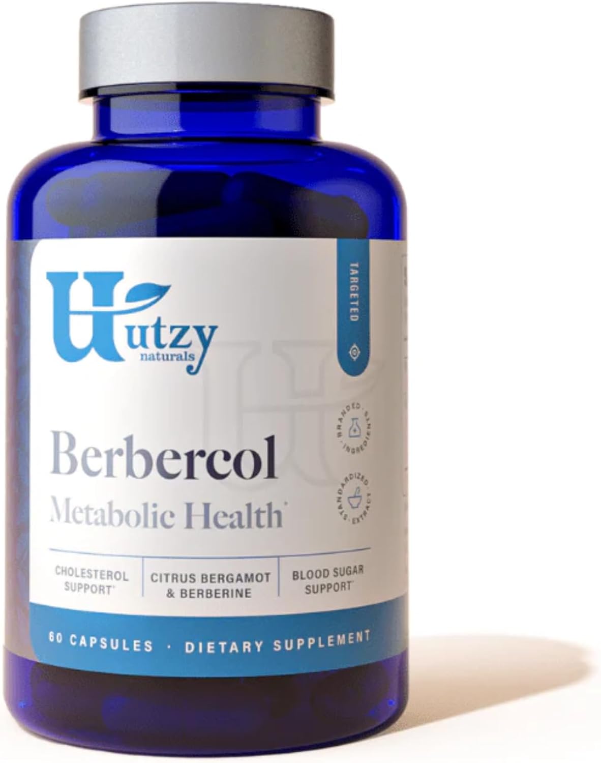 Utzy Naturals Berbercol - Citrus Bergamot & Berberine Supplement, 60 Capsules - görsel 1