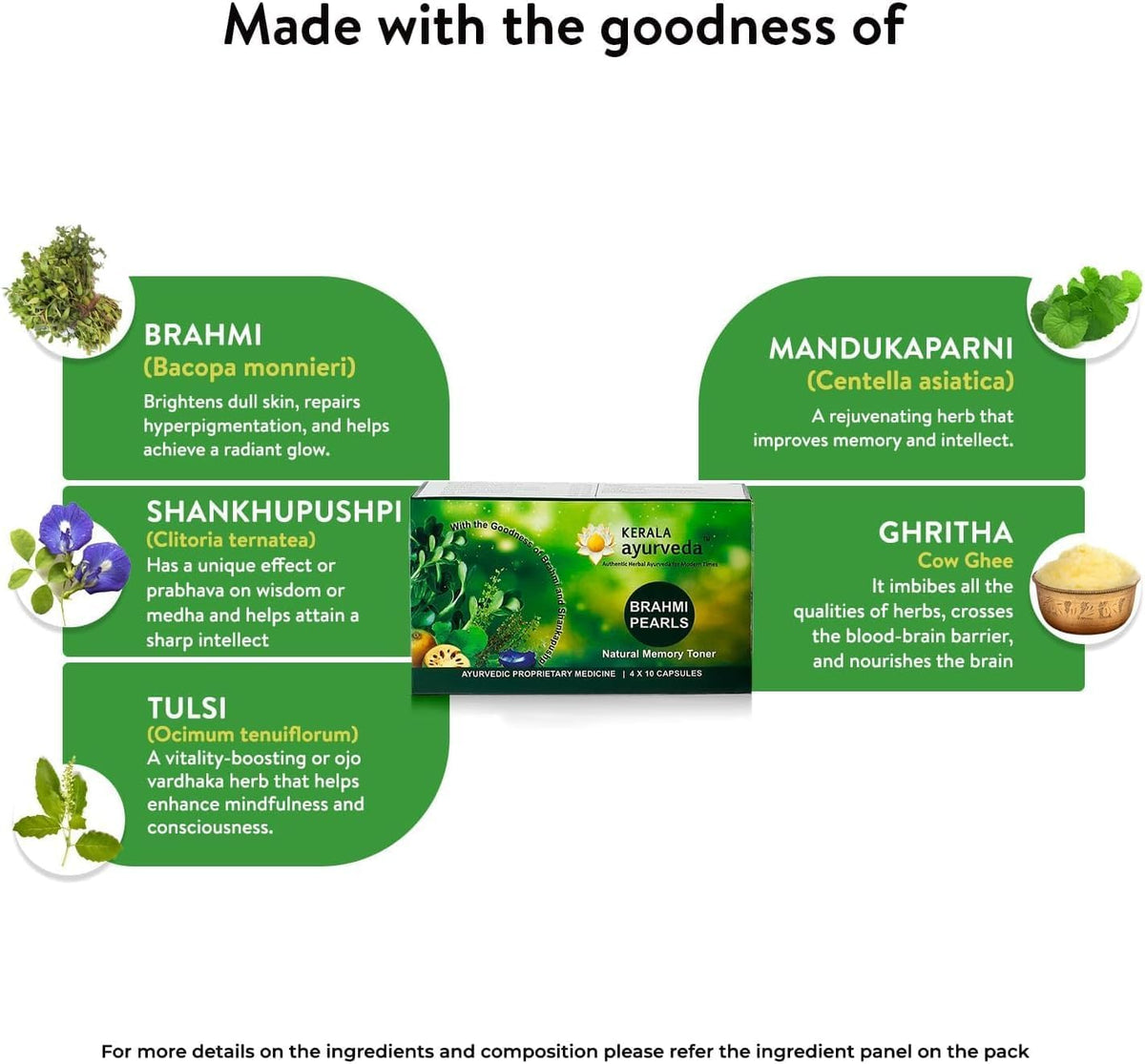 Senta Ayurvedic Brahmi Pearls - 40 Capsules - görsel 3