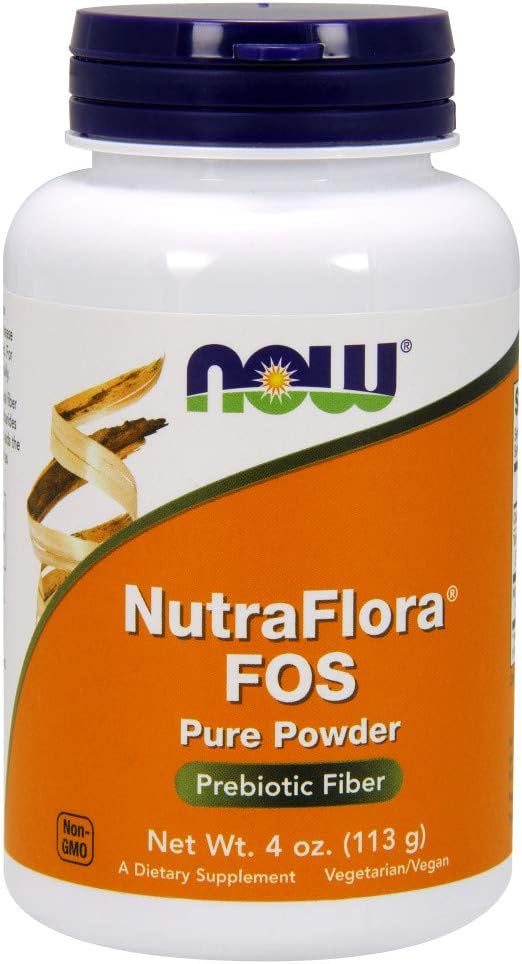 NOW Nutra Flora Fos, 4-Ounces (Pack of 2) - görsel 1
