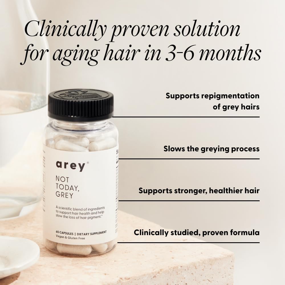 Arey Not Today, Grey Daily Hair Supplement for Women & Men, 1 Month Supply - görsel 3