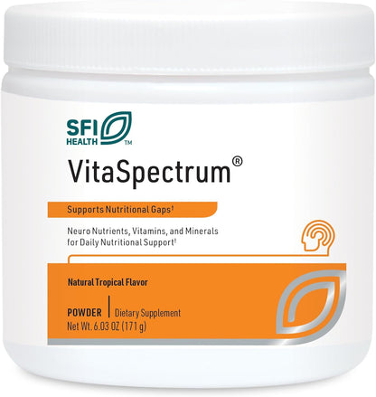 SFI Health Klaire Labs VitaSpectrum Powder – Children's Multivitamin and Mineral, Berry-Pomegranate, 171g