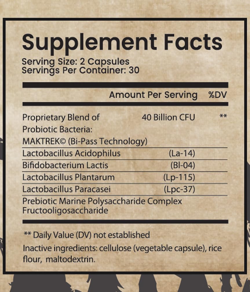 Teton Naturals TN-PROBIOTIC-60 Natural Wellness Capsules - görsel 4
