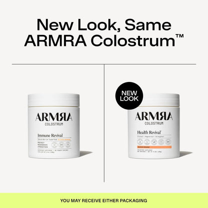 ARMRA Colostrum Powder | Blood Orange | Gut Health & Bloating | Skin & Hair | Immunity | Keto, Gluten-free and Fat-Free | 90 Servings