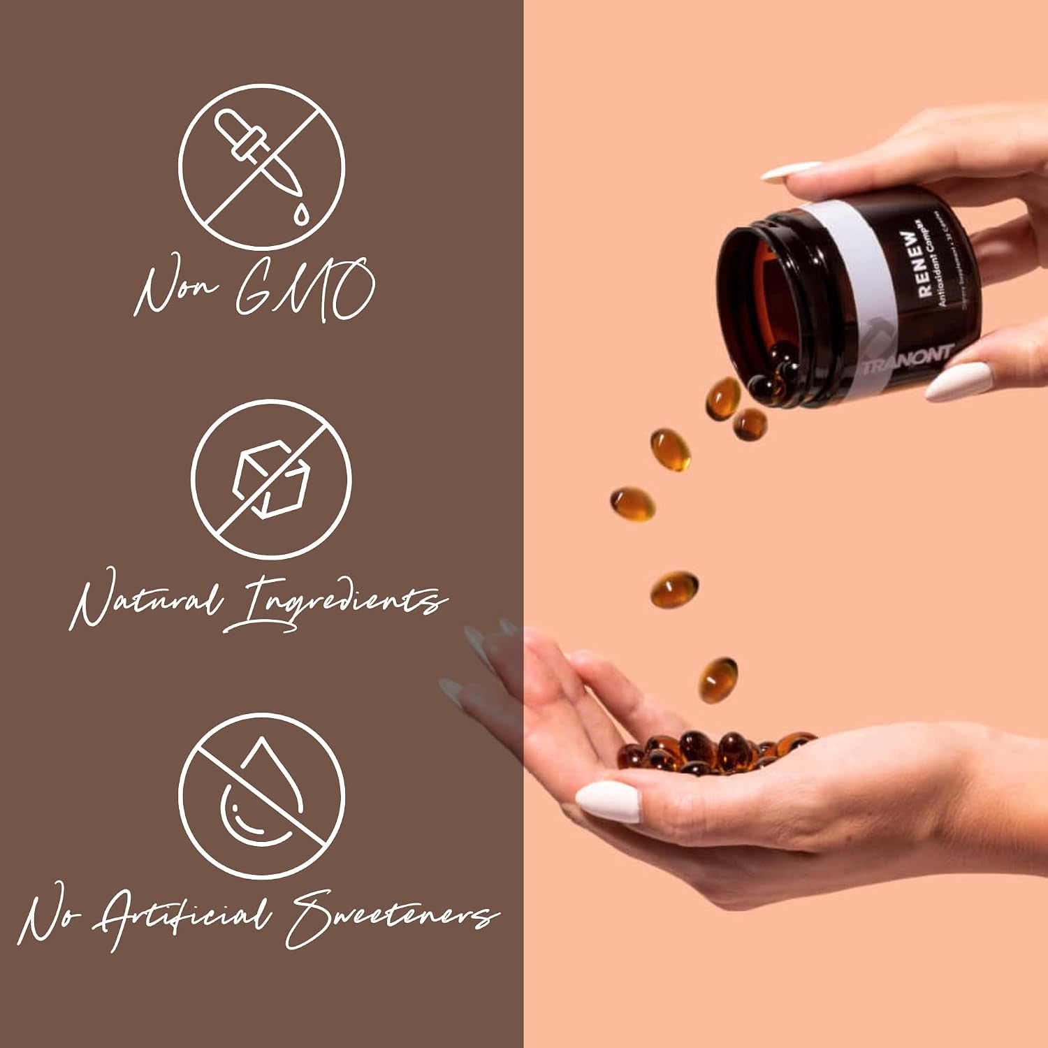 Tranont Renew - Antioxidant Complex for Vitality & Wellness | Vitamin E Tocotrienols & Geranylgeraniol | Supports Healthy Cellular Function, Joint Health, & Youthful Glow - 30 Capsules - görsel 6