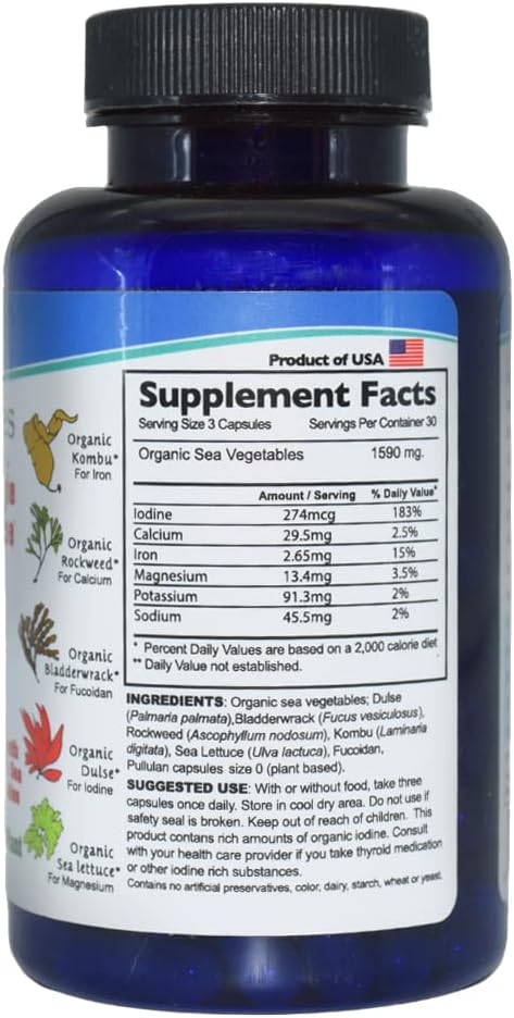 PotentSea Sea Vegetables – 540 mg (90 Capsules) - görsel 3