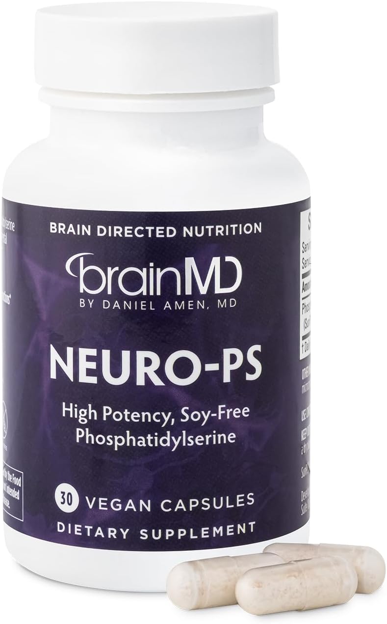 BRAINMD NeuroPS – Phosphatidylserine 150 mg – Memory, Focus and Energy Support - görsel 1