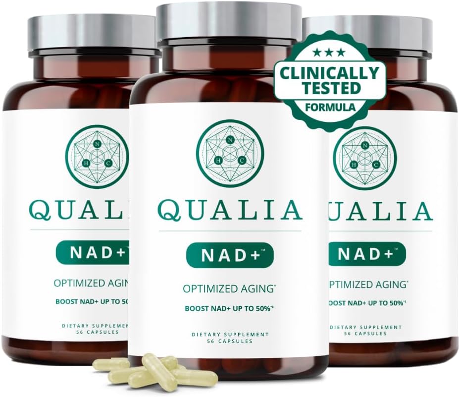 Qualia NAD+ Supplement – Nicotinamide Riboside, Niacin and Niacinamide (3-Month Supply) - görsel 1