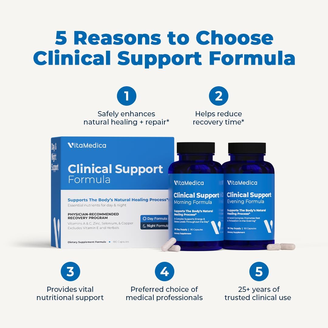 VitaMedica Clinical Support Formula - Multivitamin for Wound Healing & Recovery - Pre- & Post-Surgery Supplement - görsel 8