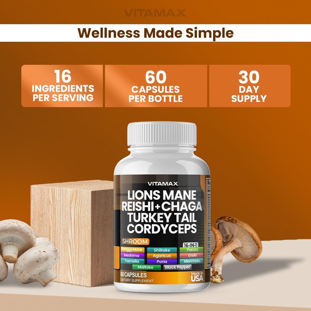 Vitamax MycoBoost Mushroom Blend – Focus and Energy - görsel 4