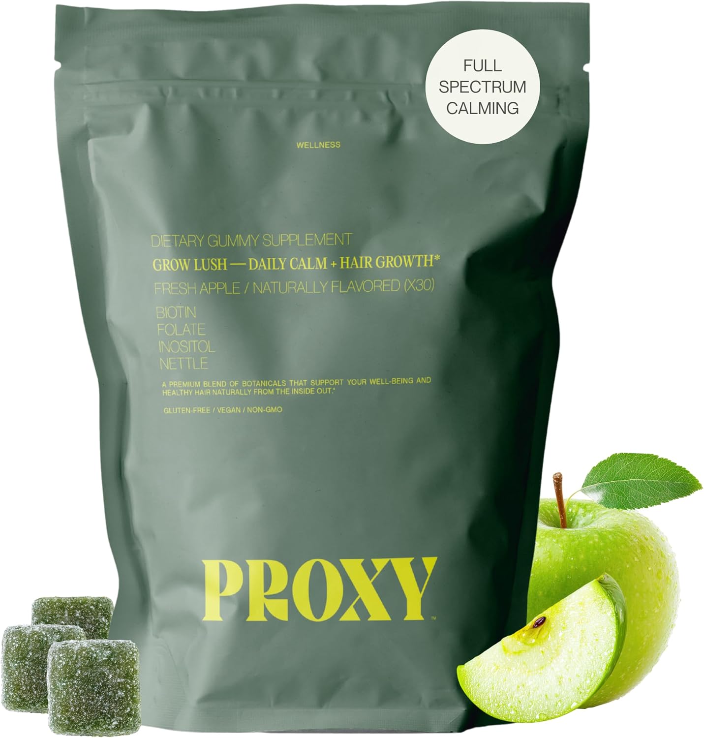 PROXY Calm Gummies Bundle with 4 Vegan Supplement Packs – Travel 120 Count - görsel 8
