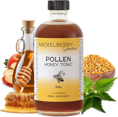 Mickelberry Gardens Pollen Honey Tonic 4oz (118ml) 2 Pack Respiratory Support