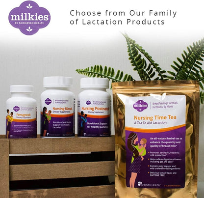 Milkies Fairhaven Health Nursing Postnatal Multivitamin for Breastfeeding Mum - Vitamin D & B, Vegetarian, Gluten-Free - 60 Capsules