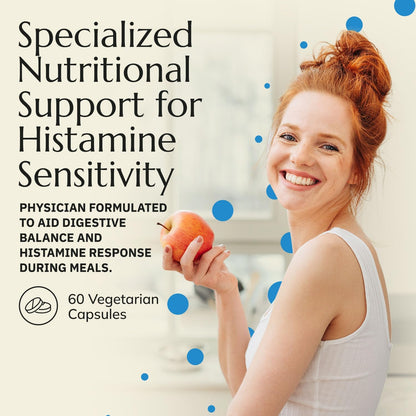 Neurobiologix Gut Histamine Support – Digestive & Immune Support with Vitamin C, NAC, Bromelain & Quercetin (60 Vegetarian Capsules)