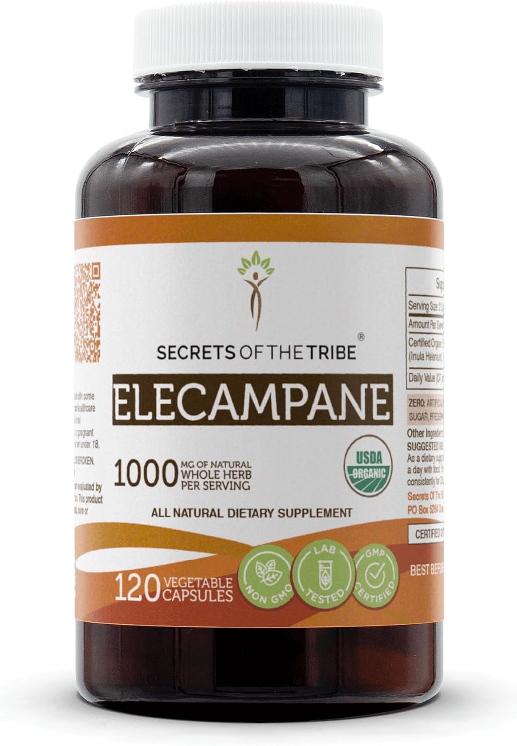 Secrets of the Tribe Elecampane Capsules - 1000 mg, 60 Count - görsel 5