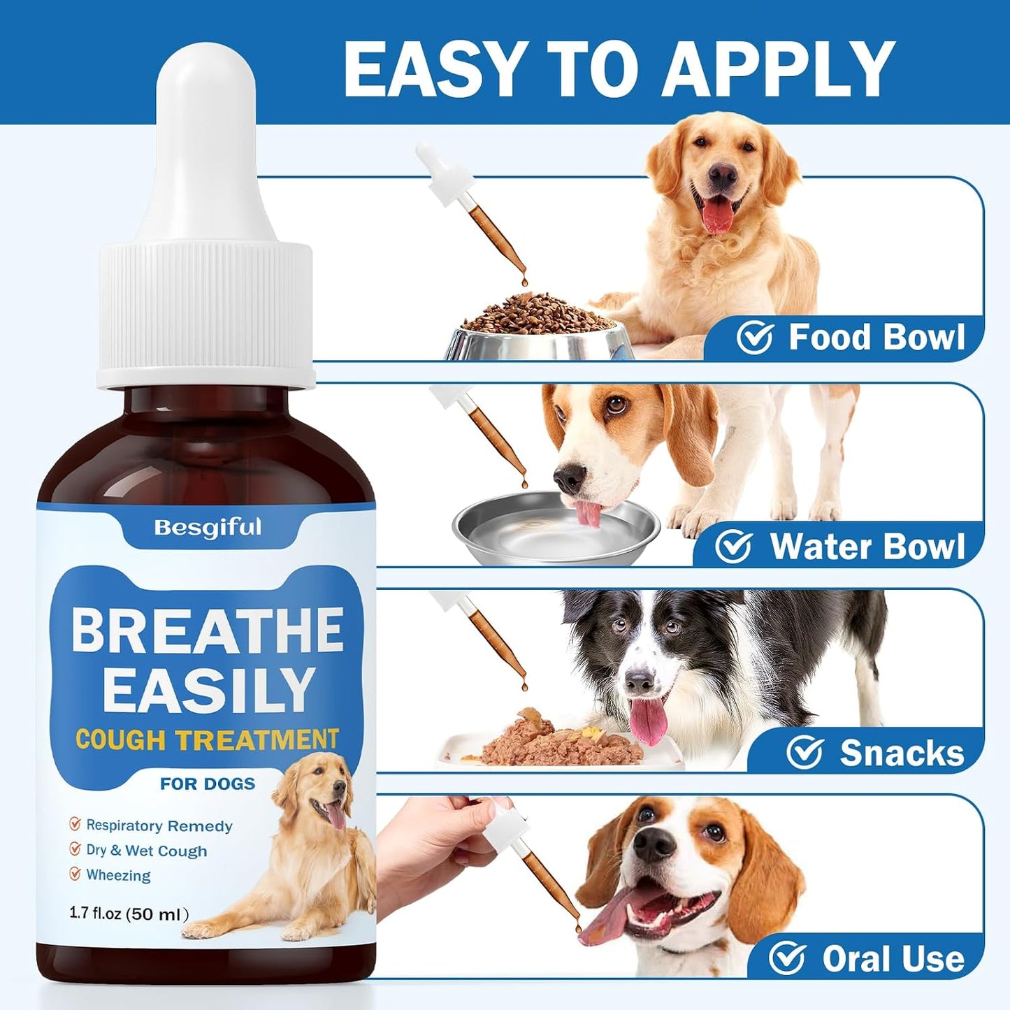 Besgiful Natural Herbal Trachea Support for Dogs – Cough Elixir with Mullein Leaf & Marshmallow - görsel 6