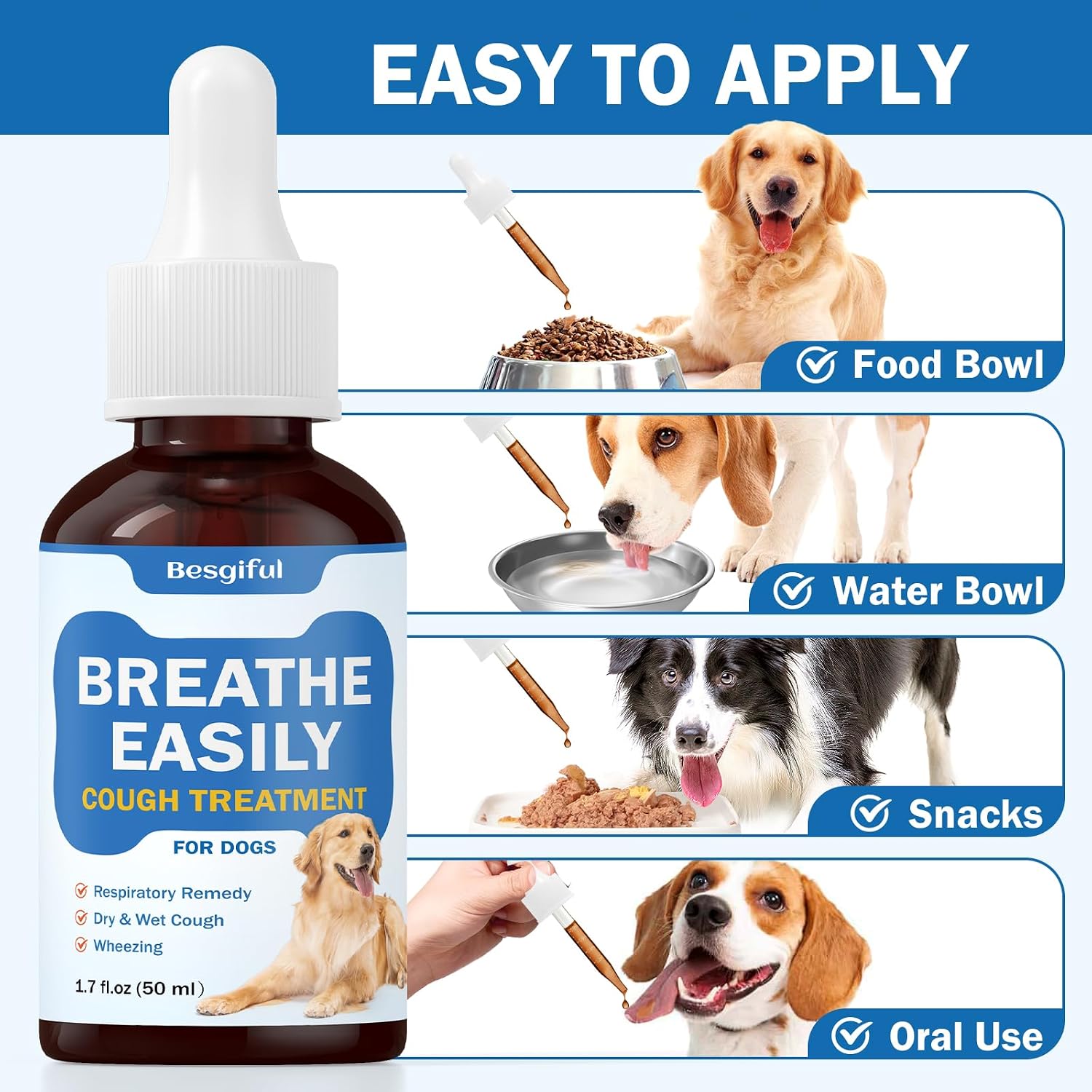 Besgiful Natural Herbal Trachea Support for Dogs – Cough Elixir with Mullein Leaf & Marshmallow - görsel 6