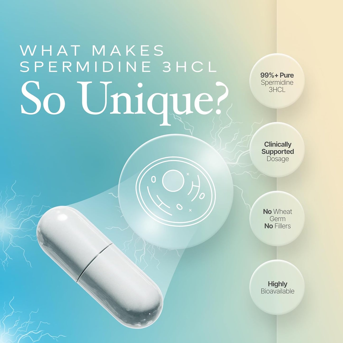 Prime Powders Spermidine Capsules – 99% Pure, Gluten-Free, 10mg per Serving - görsel 3