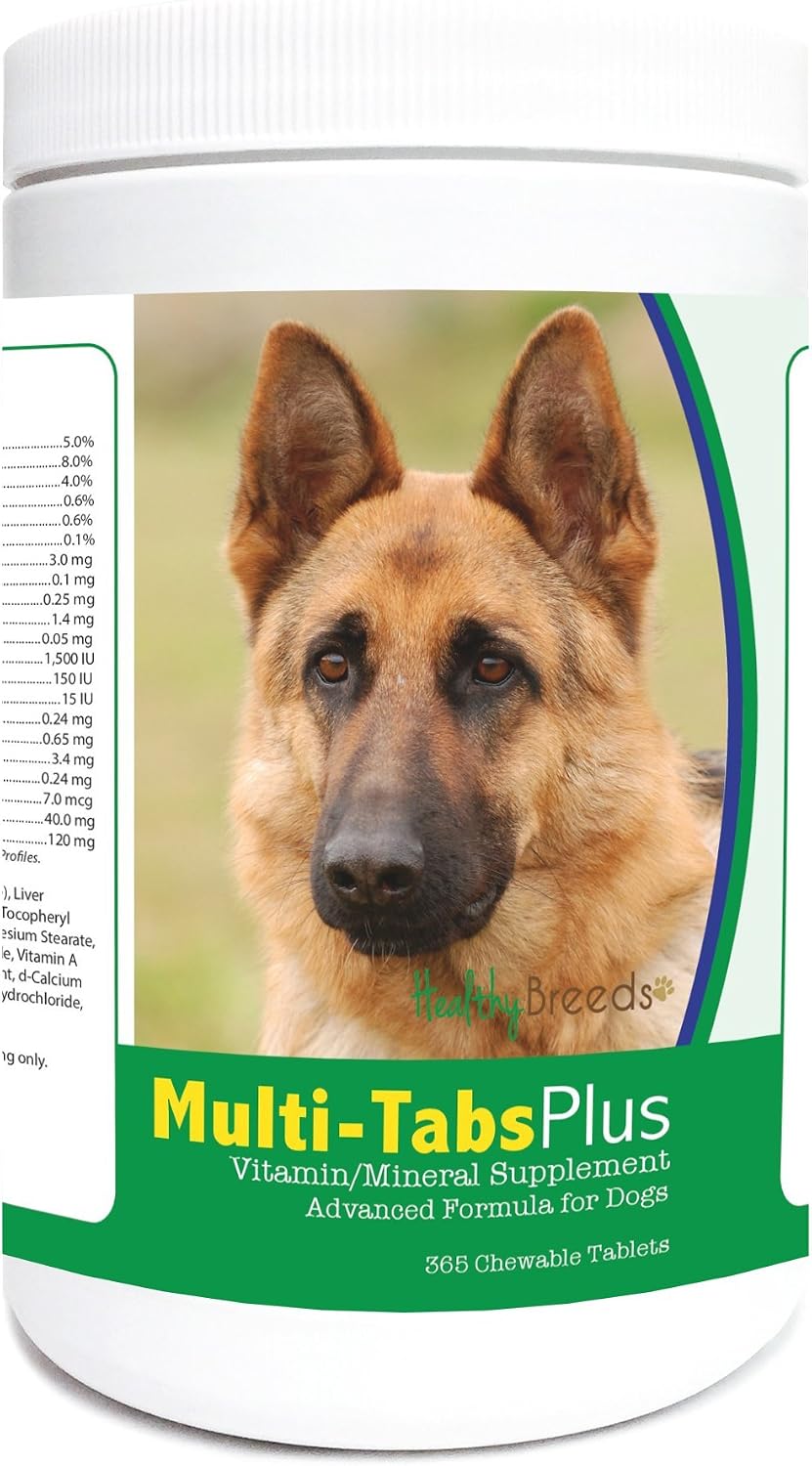Healthy Breeds German Shepherd Multi-Tabs Plus Chewable Tablets 365 Count - görsel 1
