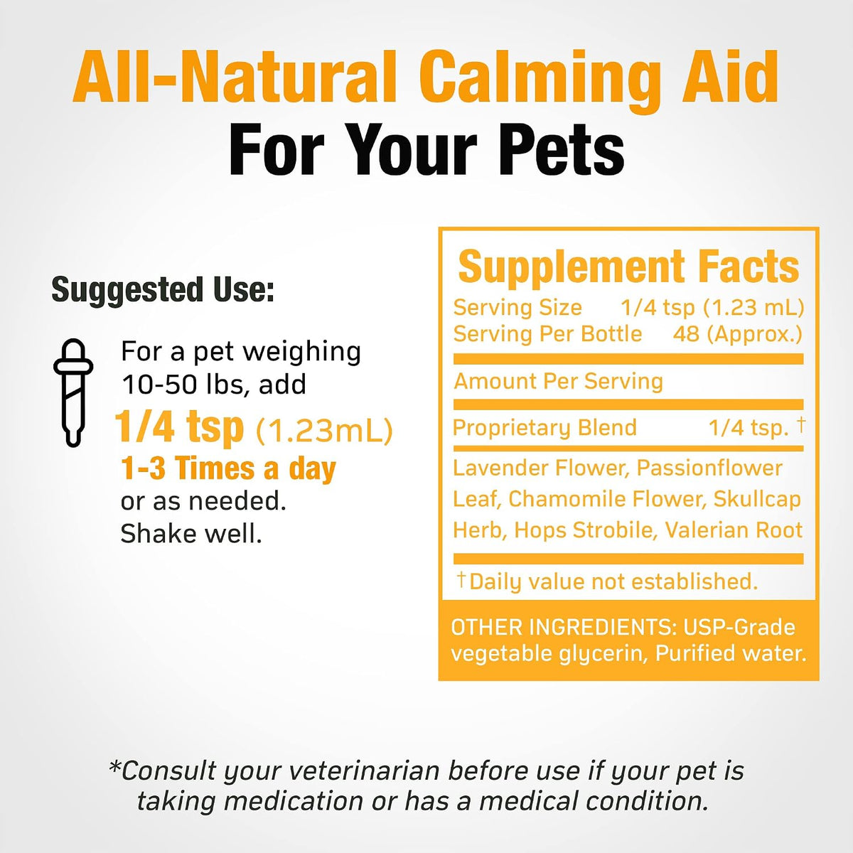 Cedar Bear Pet’s Calm Down - Natural Herbal Supplement for Stress Relief, for Cats, Dogs, Birds & Exotic Pets, 60 ml - görsel 2