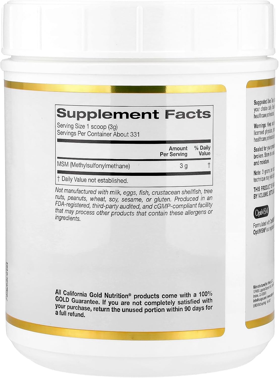 Lake Avenue Nutrition OptiMSM Flakes, 1 kg - görsel 2