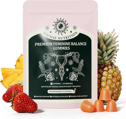 NIUSISE Feminine Balance Gummies – Premium pH Balance Supplement for Women