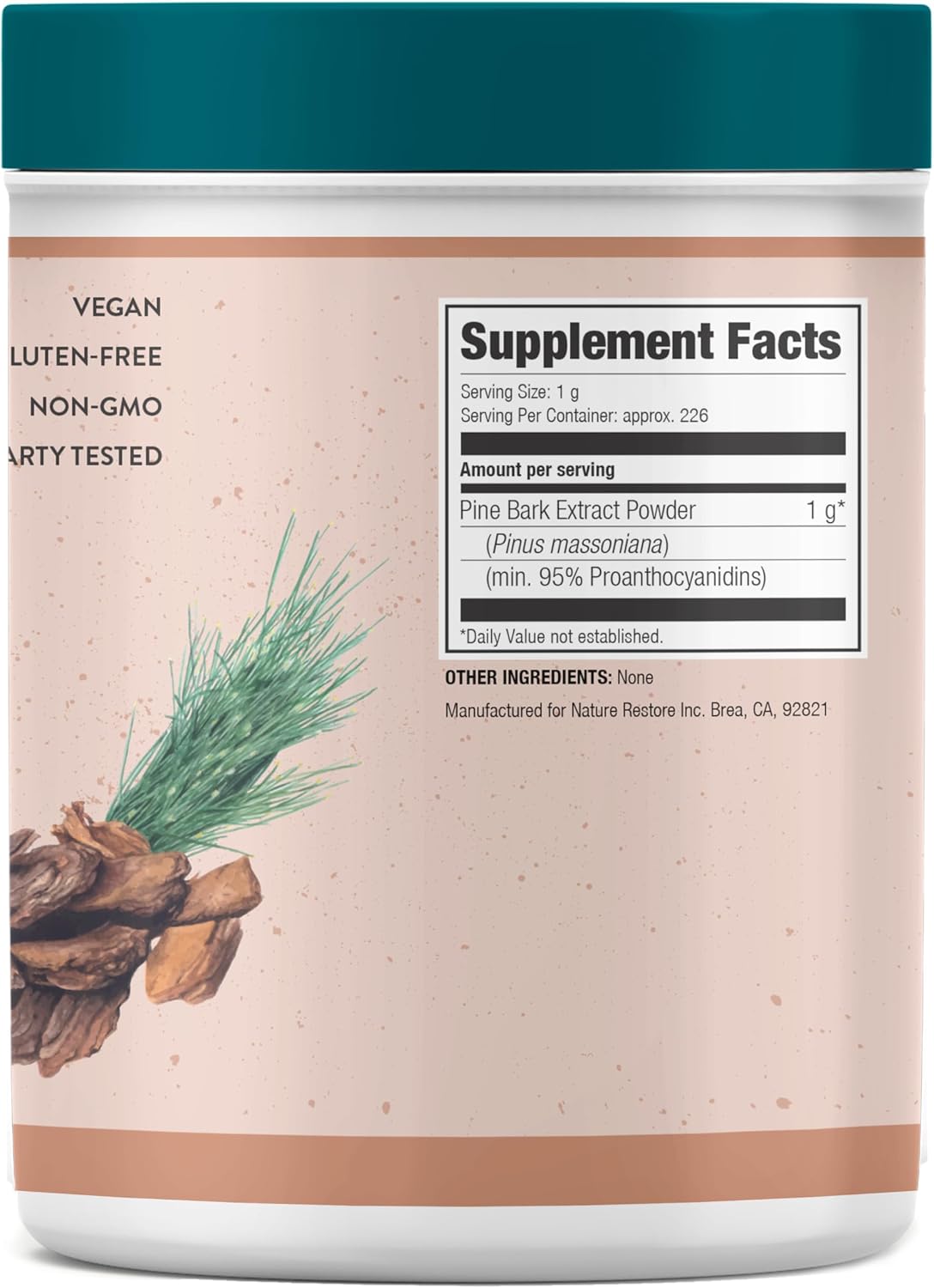 Nature Restore Pine Bark Extract Powder (226 g) - 95% Proanthocyanidins - görsel 2