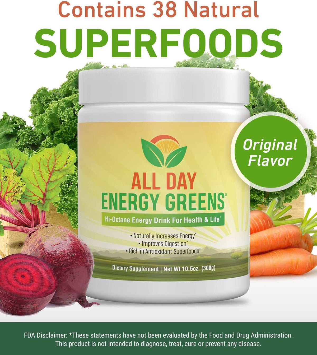 IVL - All Day Energy Greens - Supplement Powder Mix Drink, Greens Powder Superfood - Super Greens Blend for Optimal Nutrition, Energy & Digestion, Green Juice Superfood Boost - görsel 5