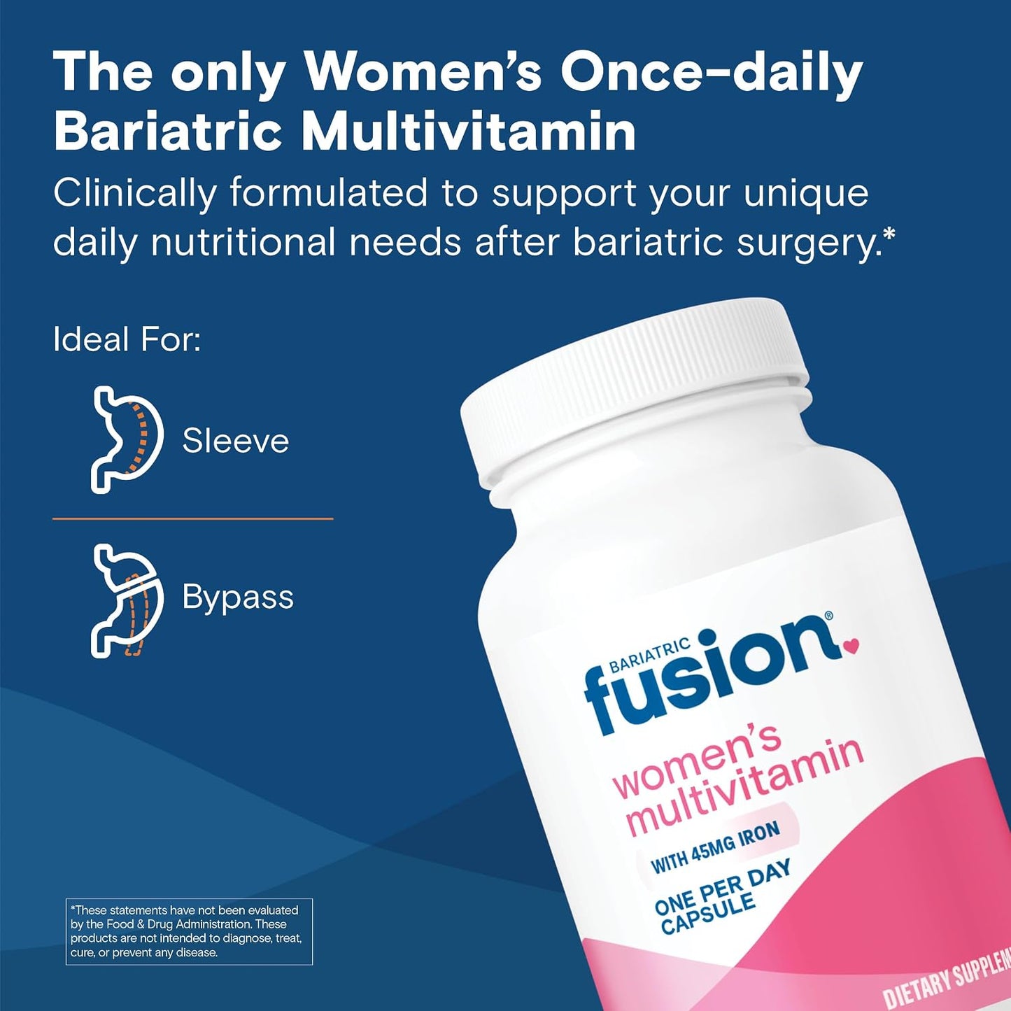 Bariatric Fusion One Per Day Bariatric Multivitamin with Iron for Women – 90 Capsules (3 Month Supply) - görsel 2