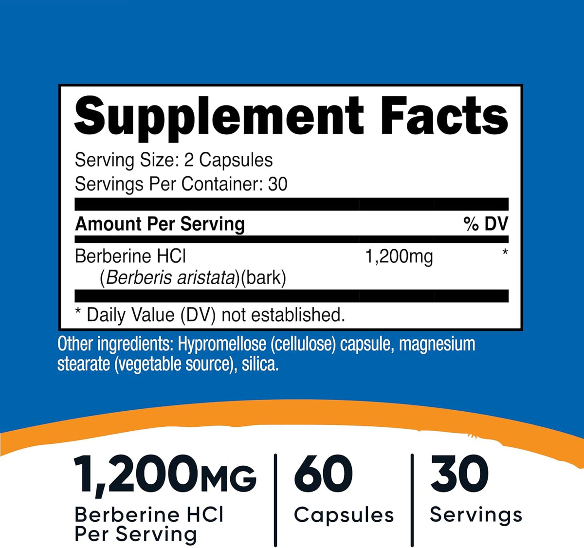 Nutricost Berberine HCl 600mg, 60 Capsules (2 Bottles) – Gluten-free, Veggie Caps, Non-GMO - görsel 2