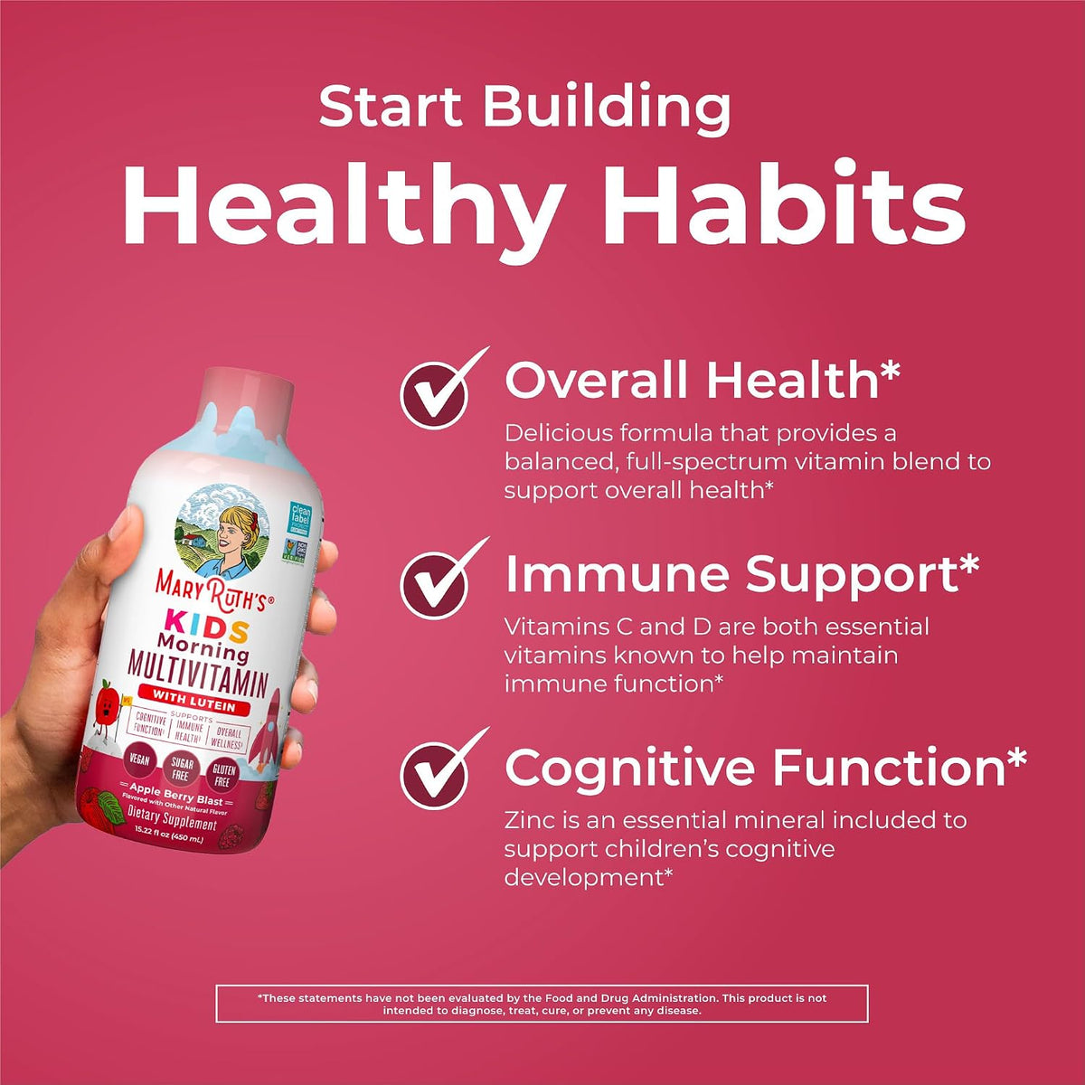 MaryRuth's Liquid Morning Multivitamin for Kids (450 ml) - görsel 4
