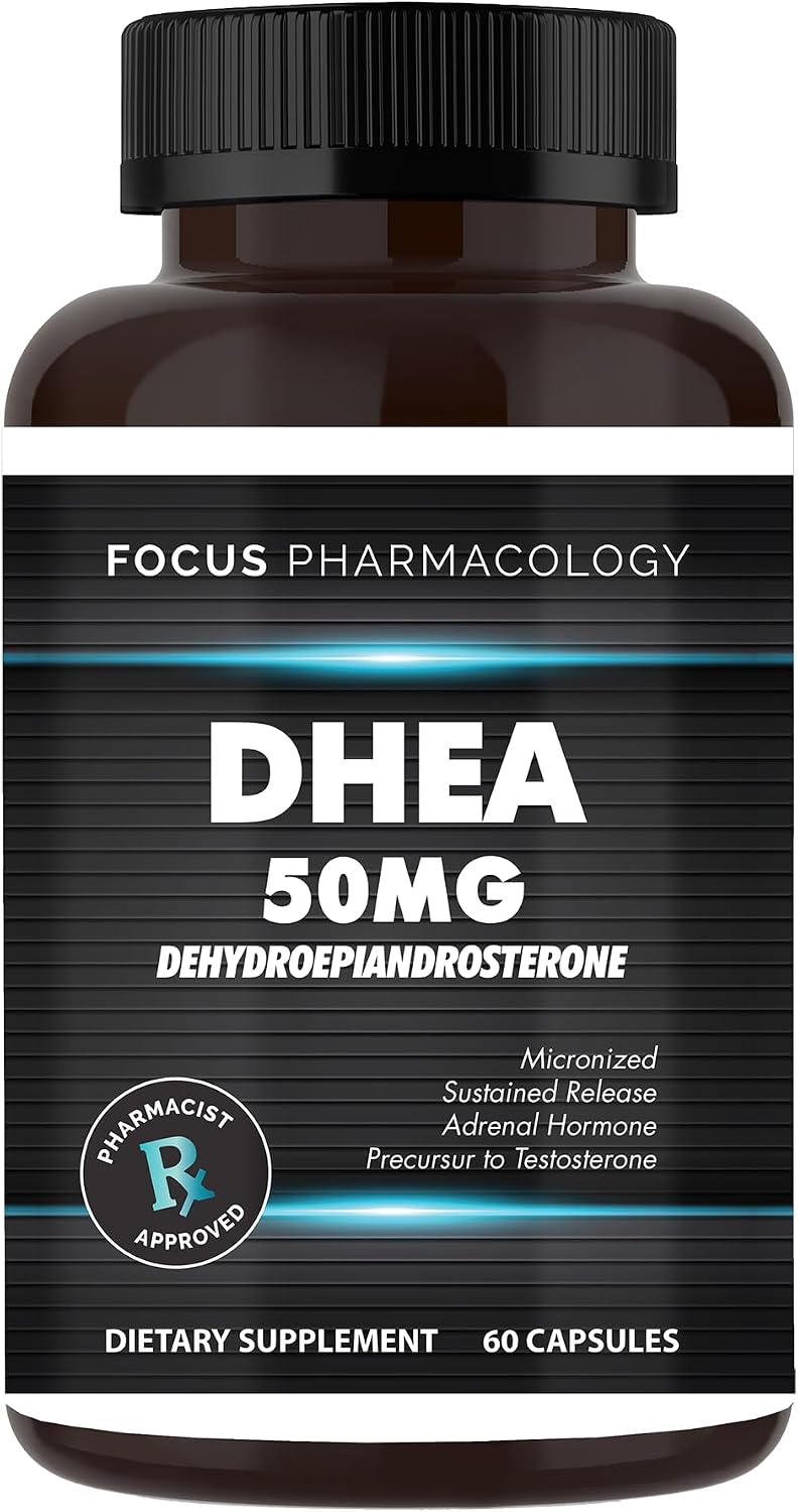 Focus Pharmacology DHEA 50mg – 180 Capsules - görsel 1