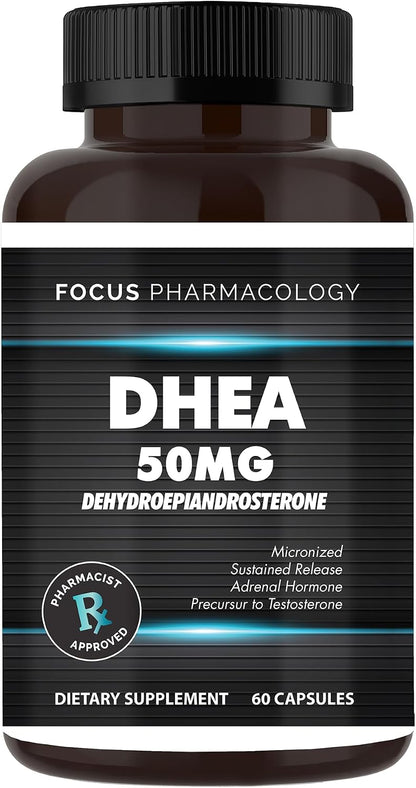 Focus Pharmacology DHEA 50mg – 180 Capsules