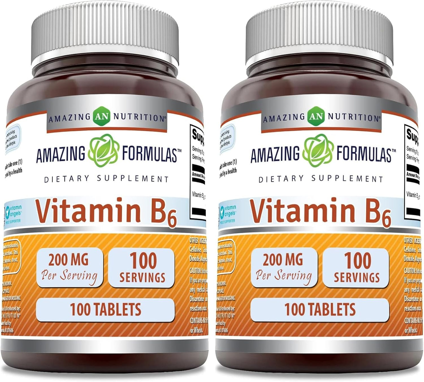 Amazing Formulae Vitamin B6 (Pyridoxine) 200mg, 100 Tablets - görsel 6
