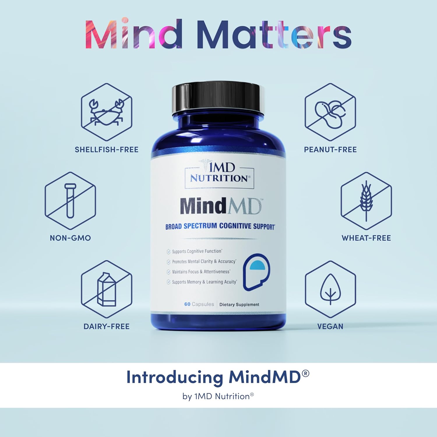 1MD Nutrition MindMD - Brain Supplement for Memory and Focus - görsel 3