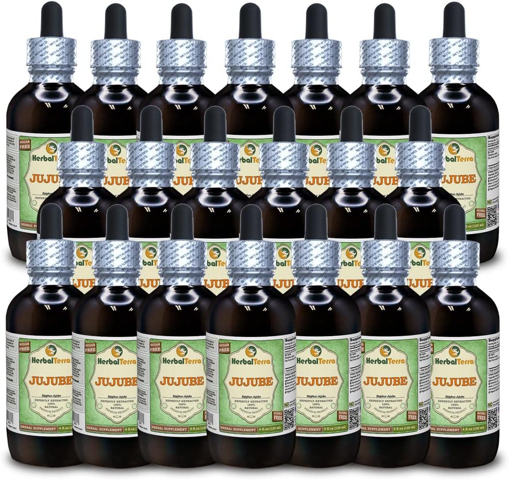 Jujube (Ziziphus Jujuba) Glycerite, Alcohol-Free Liquid Extract - 5 x 2 fl oz (5 x 60 ml) - görsel 4
