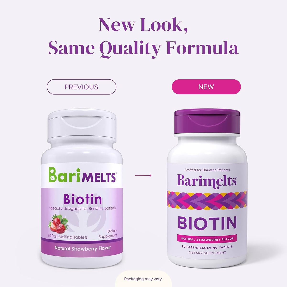 BariMelts Biotin 5000mcg Fast-Dissolving Tablets (90 Tablets, 3-Month Supply) - Sugar-Free, Natural Strawberry Flavour, for Post-Bariatric Women - görsel 6