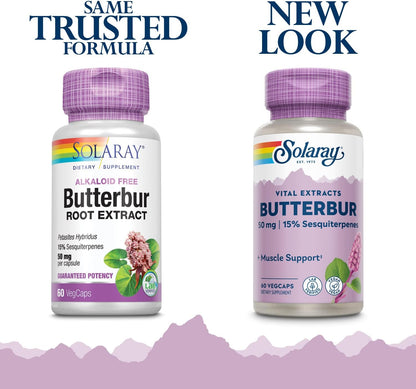 Solaray Butterbur Extract 50 mg 60 Vegan Capsules